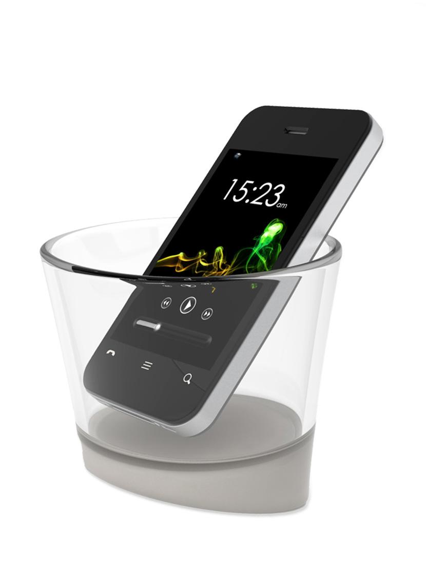 White Smart Cup Smartphone Amplifier - Bewater