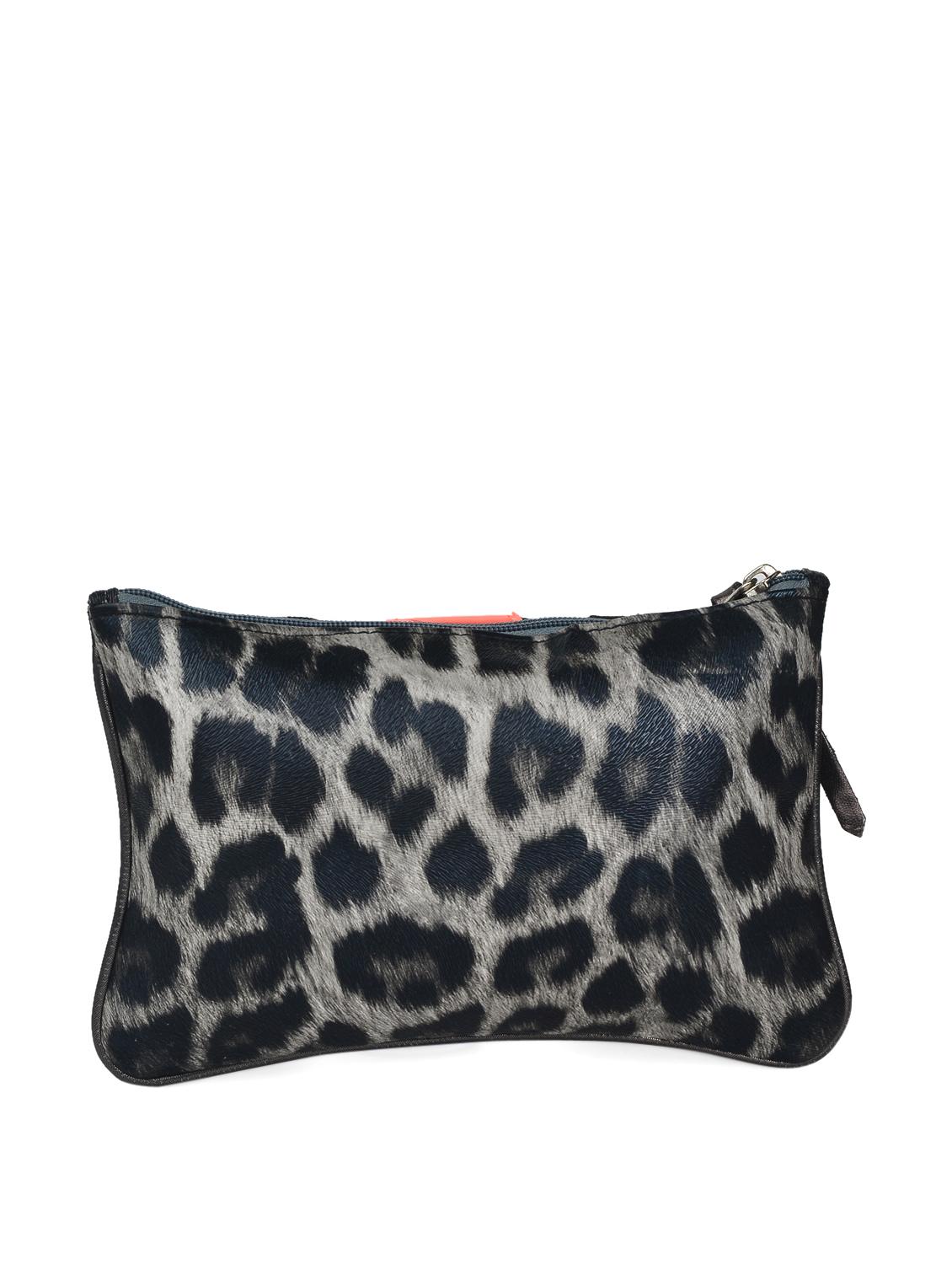 black and grey leopard print small pouch - 905462 - Zoom Image - 2