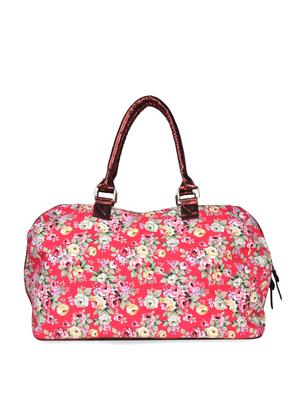red floral print duffle bag - 905472 - Standard Image - 2