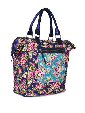 blue floral print tote bag - 905473 - Standard Image - 5
