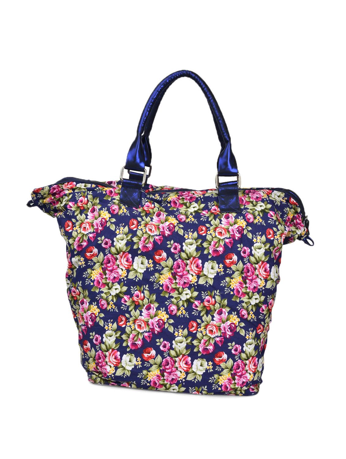 blue floral print tote bag - 905473 - Zoom Image - 2