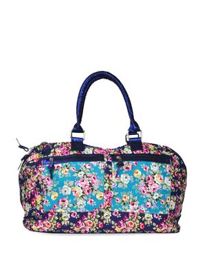 blue floral print duffle bag - 905474 - Standard Image - 5