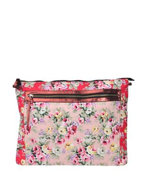 red floral print laptop sleeve with a sling - 905477 - Standard Image - 2