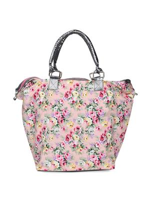 pink floral print tote bag - 905500 - Standard Image - 2
