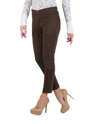 coffee brown ladies trouser - 908351 - Standard Image - 2
