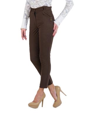 coffee brown highwaist pants - 908355 - Standard Image - 2