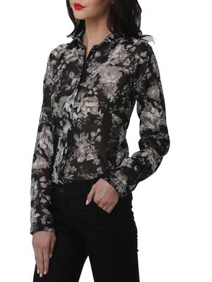 Black Floral Shirt - 909983 - Standard Image - 2
