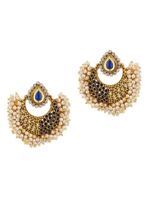 Exquisite Cluster Of Beads Earrings - Voylla