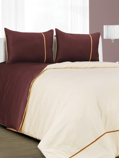 Set Of 1 Double Super King Size Bed Sheet, 2 Pillow Cover And 1 Duvet Cover - Spread