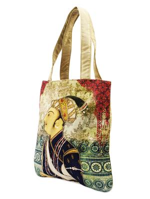 beige digital printed bag - 926486 - Standard Image - 5