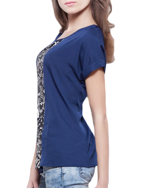 navy blue aztec top - 934584 - Zoom Image - 2