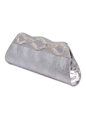silver embellished clutch - 945368 - Standard Image - 5