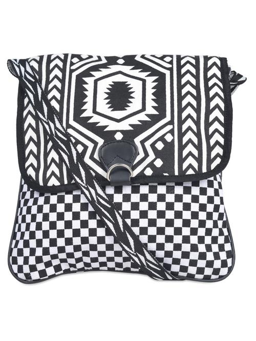 monochrome ikat print sling bag - 948024 - Standard Image - 1