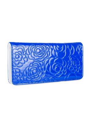 floral textured blue wallet - 951065 - Standard Image - 2