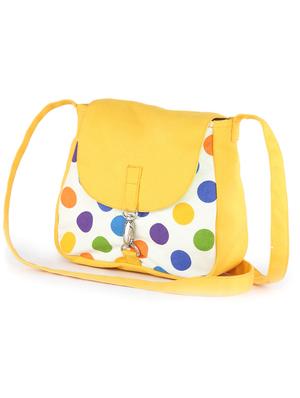 yellow sling bag with multi-coloured polka dots - 953707 - Standard Image - 5
