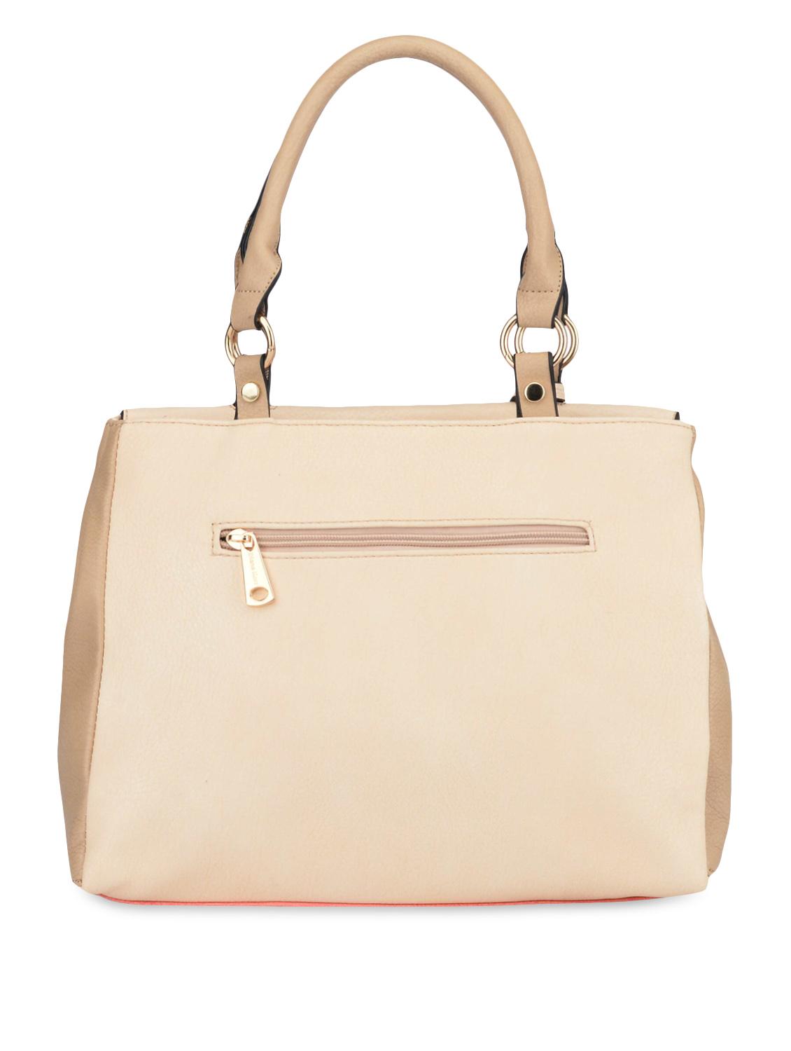 beige leatherette handbag - 9545555 - Zoom Image - 2