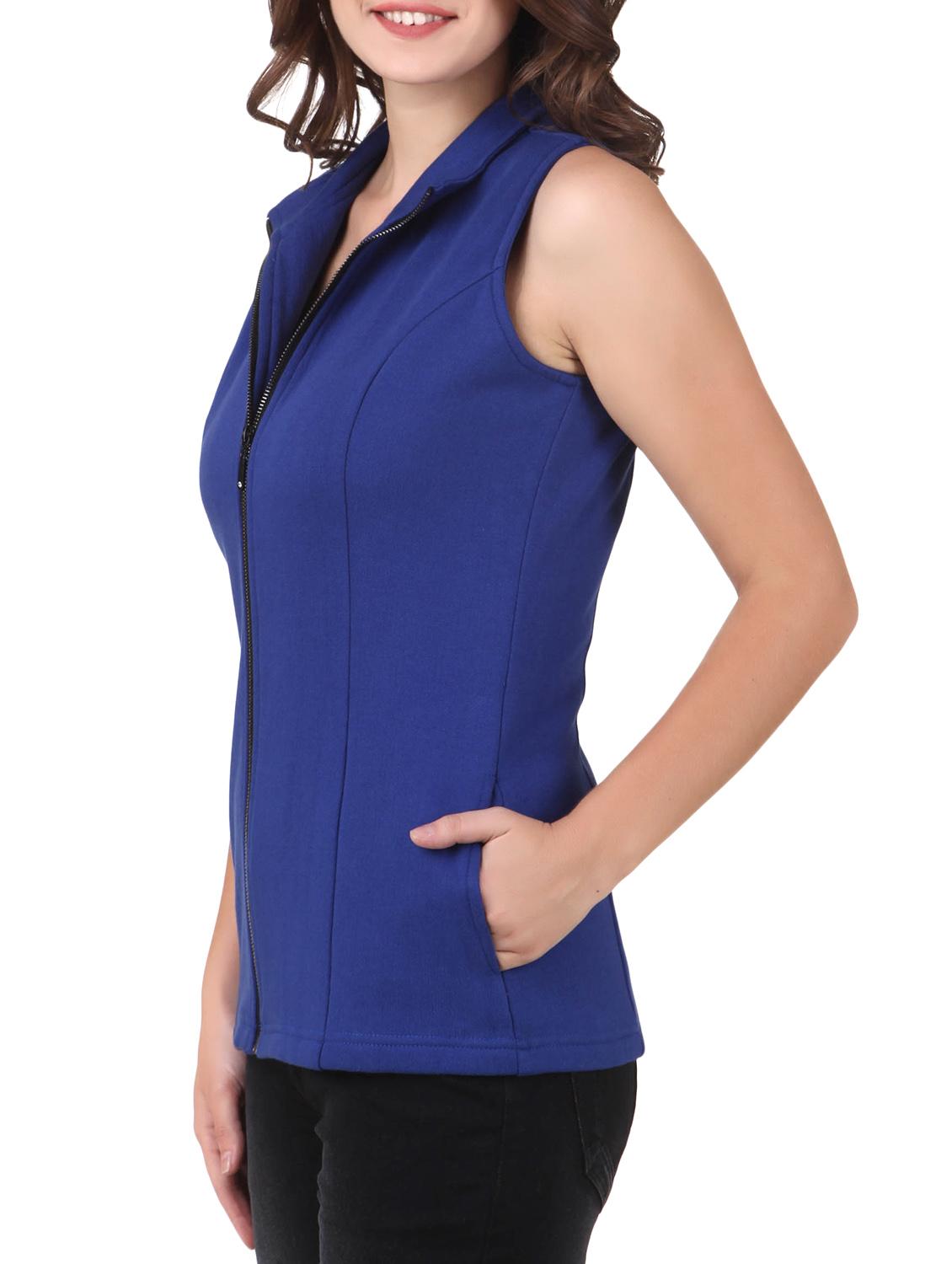 Sleveless zipper closure jacket - 9563994 - Zoom Image - 2