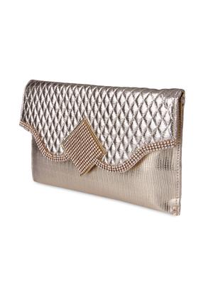 gold embellished sling clutch - 9566797 - Standard Image - 5