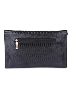 black faux leather embellished sling clutch - 9566798 - Standard Image - 2