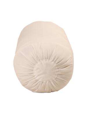 White cotton polyester bolster pillow - 956745 - Standard Image - 2