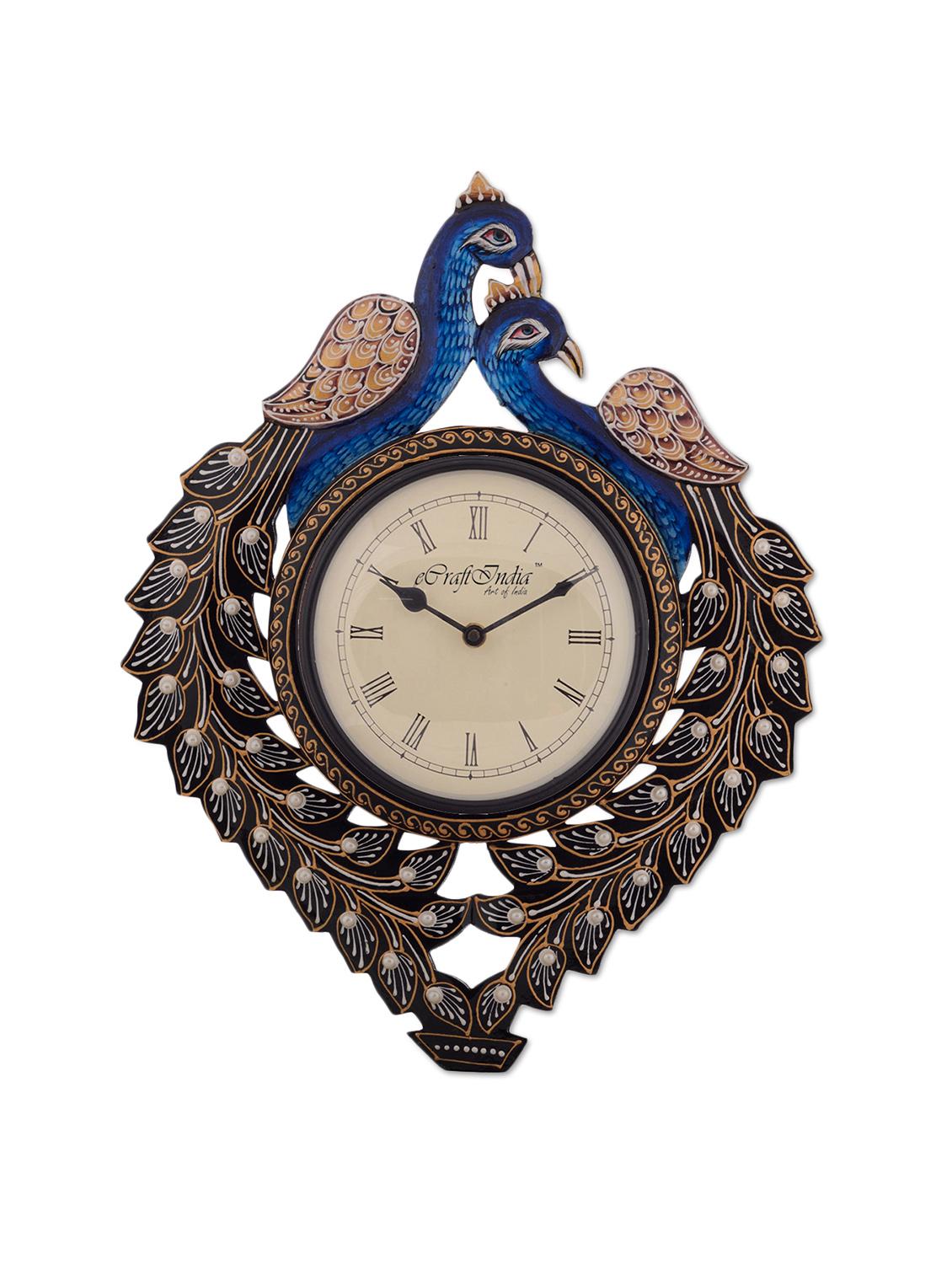 multicolor wooden wall clock - 9572277 - Zoom Image - 2