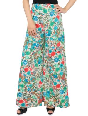 multi colored floral printed palazzos - 9582203 - Standard Image - 2