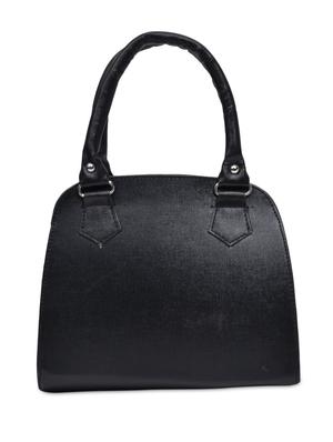 embellished black faux leather bowler handbag - 9590480 - Standard Image - 2
