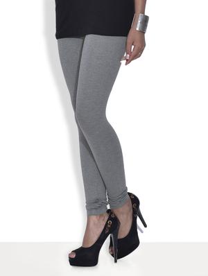 Grey Viscose Ankle Leggings - 9592346 - Standard Image - 2