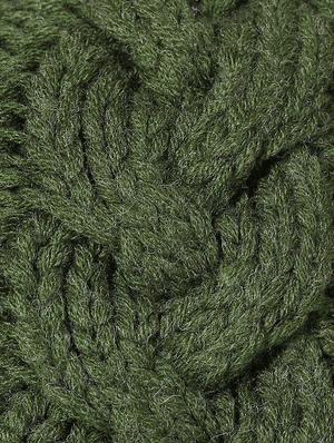 dark green knitted acrylic beanie cap - 9599818 - Standard Image - 5
