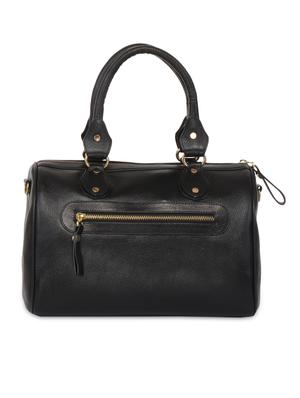 black and brown textured leather handbag - 9601577 - Standard Image - 2
