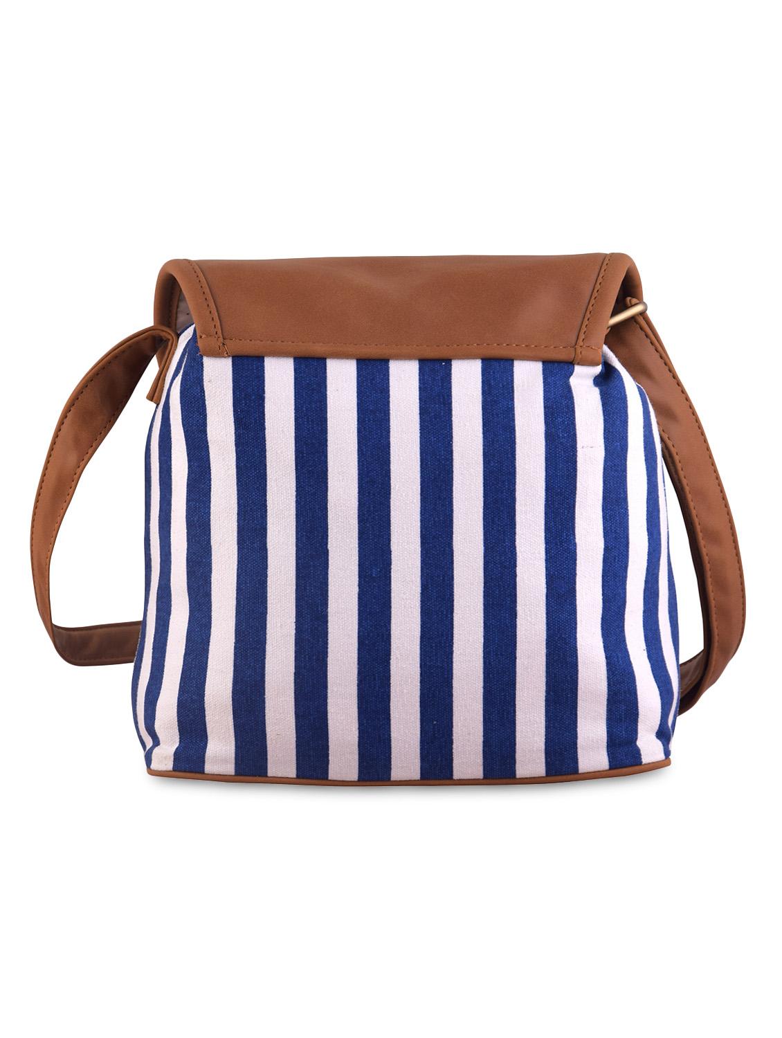 multi striped canvas sling bag - 9614985 - Zoom Image - 2