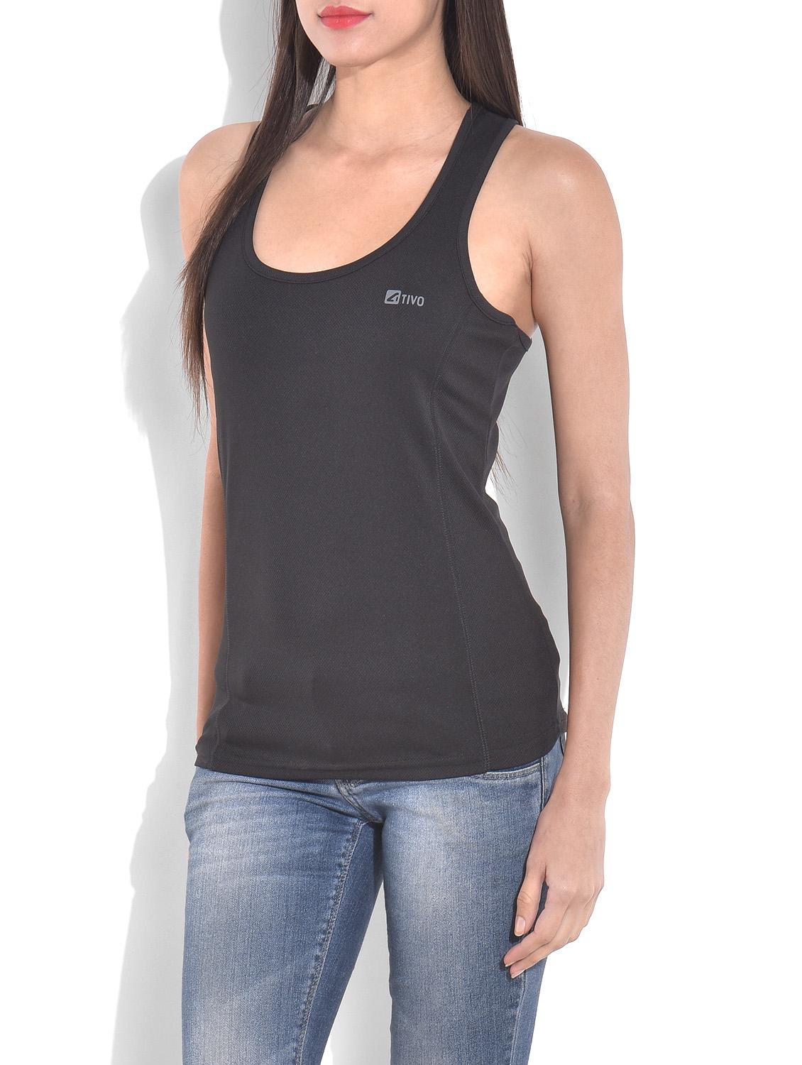 solid black mesh t-shirt - 9620908 - Zoom Image - 2