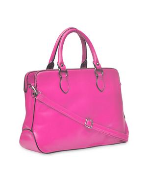 pink leatherette handbag - 9622015 - Standard Image - 5