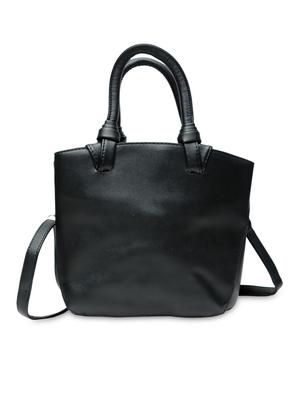 black leatherette handbag - 9622043 - Standard Image - 2
