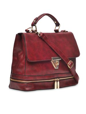 red leatherette handbag - 9622044 - Standard Image - 5