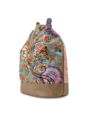 multi designed and beaded canvas backpack - 9633426 - Standard Image - 5