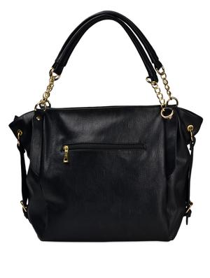 black leatherette handbag - 963366 - Standard Image - 2