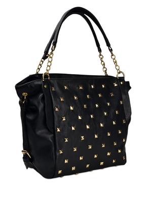 black leatherette handbag - 963366 - Standard Image - 5