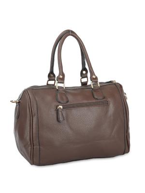 brown leatherette striped handbag - 9634085 - Standard Image - 2