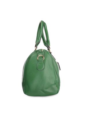 green leatherette striped handbag - 9634087 - Standard Image - 5