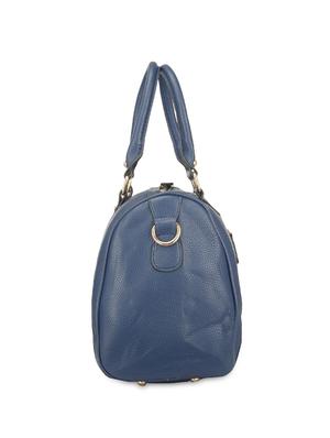 blue leatherette striped handbag - 9634088 - Standard Image - 5
