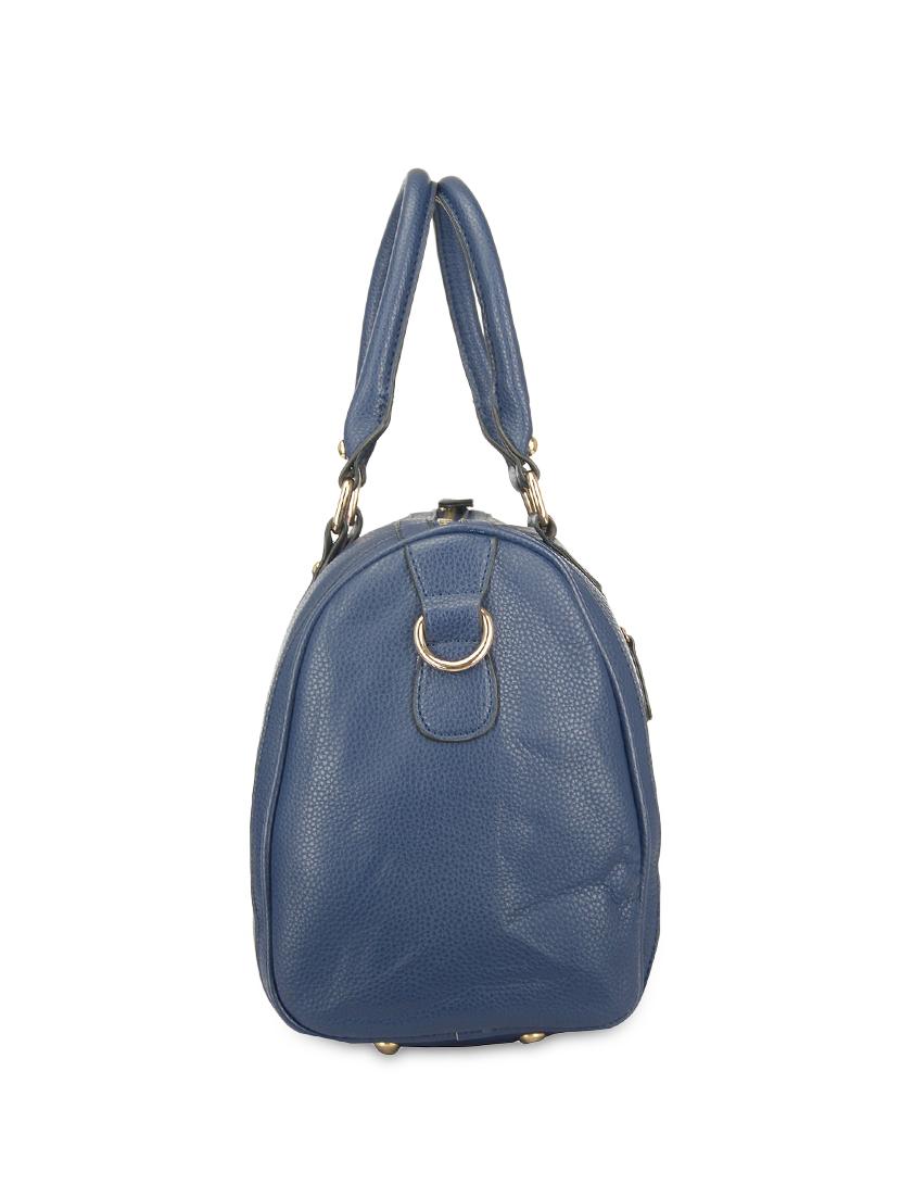 blue leatherette striped handbag - 9634088 - Zoom Image - 5
