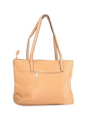 beige leatherette handbag - 9634135 - Standard Image - 2