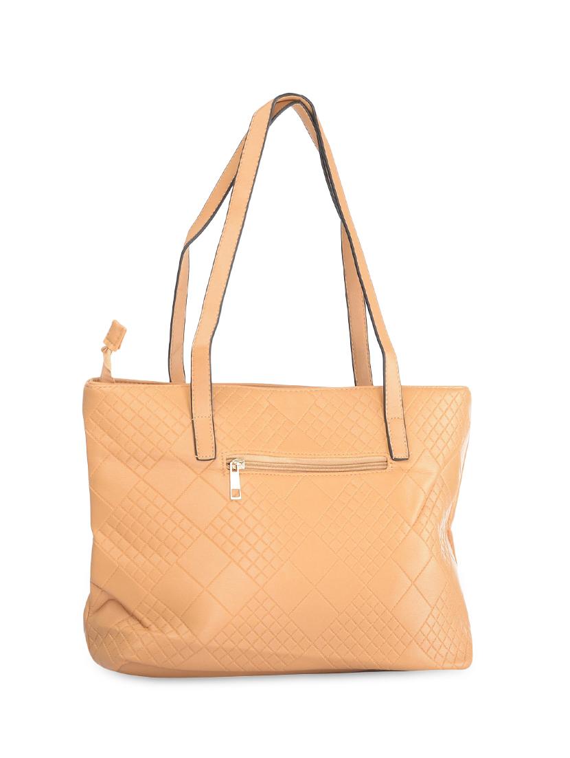 beige leatherette handbag - 9634135 - Zoom Image - 2