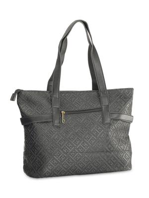 black leatherette studded handbag - 9634148 - Standard Image - 2