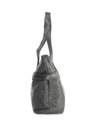 black leatherette studded handbag - 9634148 - Standard Image - 5