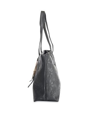 black leatherette embellished shoulder handbag - 9634155 - Standard Image - 5