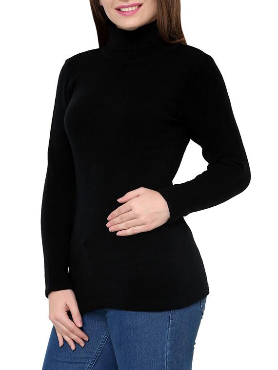 black acrylic pullover - 9642204 - Zoom Image - 2