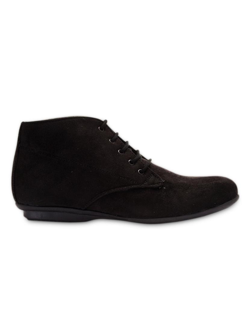 black suede lace up ankle boots - 9651418 - Zoom Image - 2
