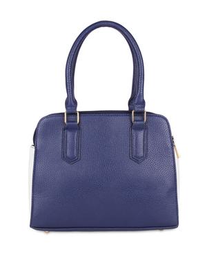 blue leatherette structured handbag - 9653809 - Standard Image - 2